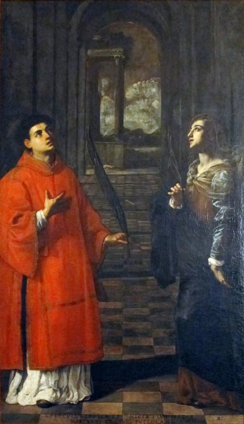 Sint Procule van Pouzzoles en haar moeder van Santa Nicée - Artemisia Gentileschi