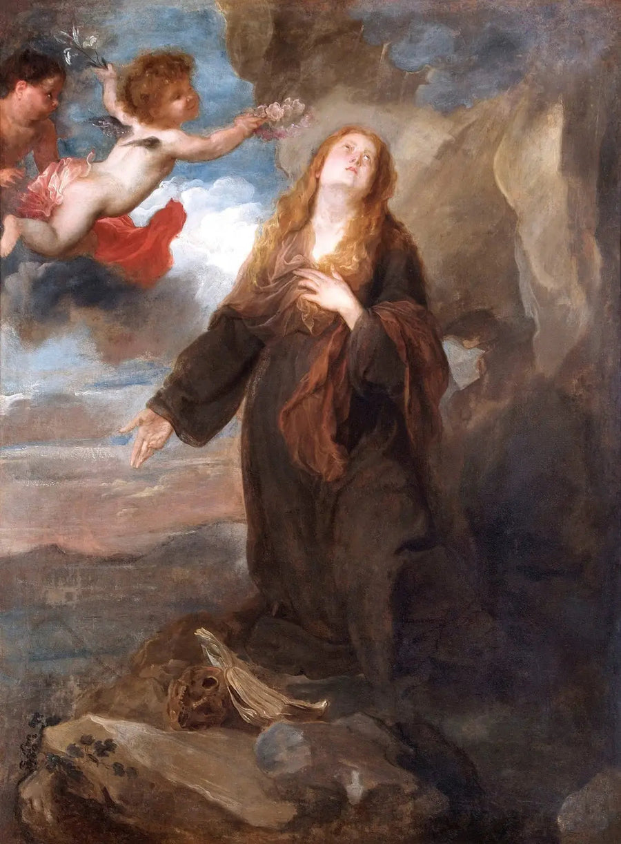 Sint-Rosalie gekroond met rozen door twee engelen - Antoine van Dyck

Source:
Sainte Rosalie couronnée de roses par deux anges - Antoine van Dyck