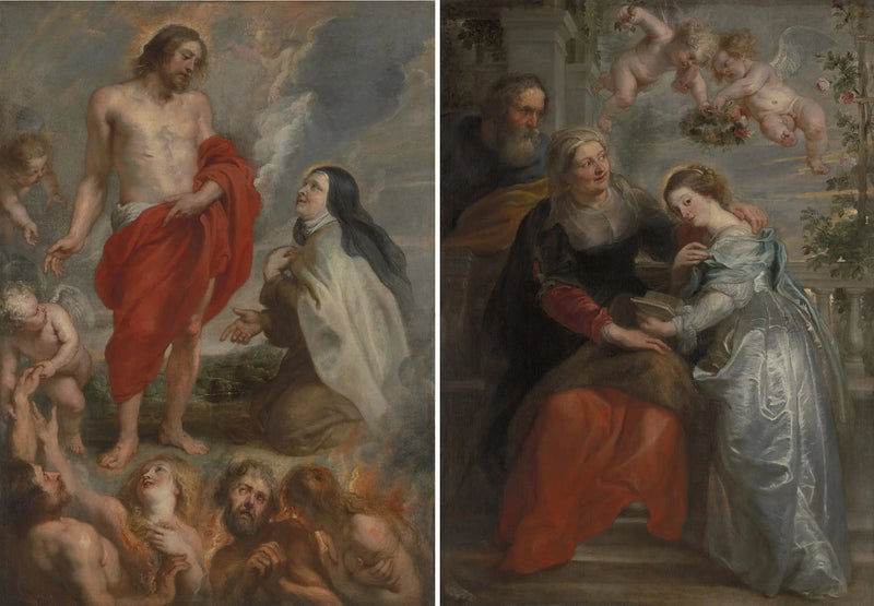 Sint-Theresia en de opvoeding van Maria - Peter Paul Rubens