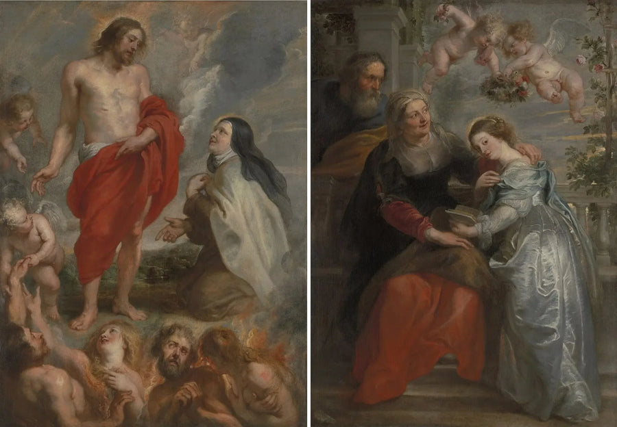 Sint-Theresia en de opvoeding van Maria - Peter Paul Rubens