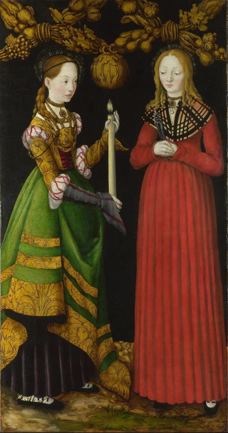 Heilige Geneviève en Apollonia - Lucas Cranach de Oude