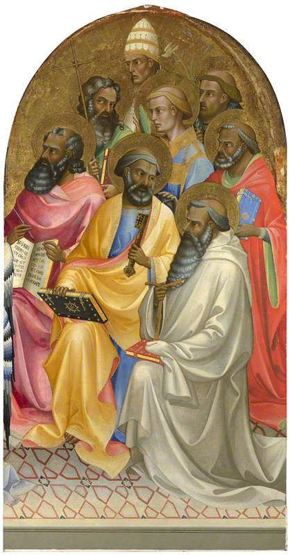 Heiligen aanhangers: Hoofdpaneel rechts - Lorenzo Monaco