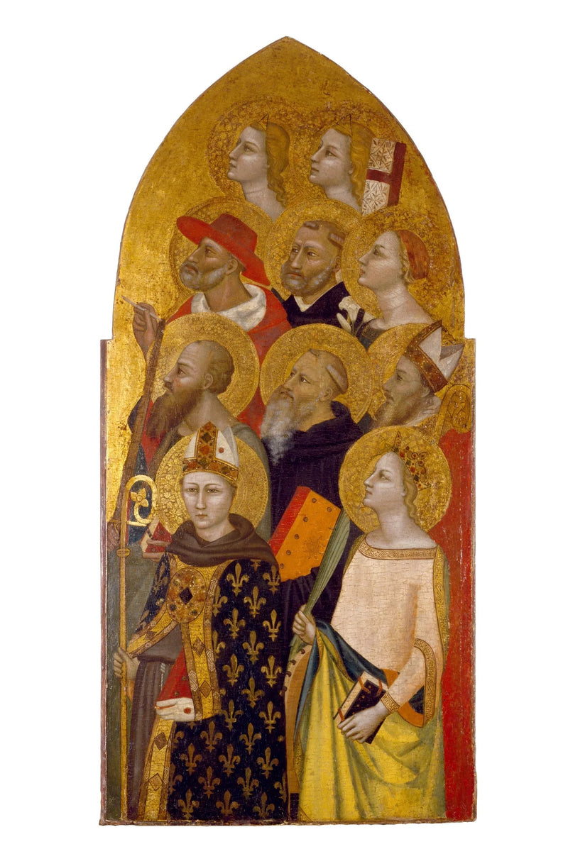 Heiligen en engelen - Allegretto Nuzi