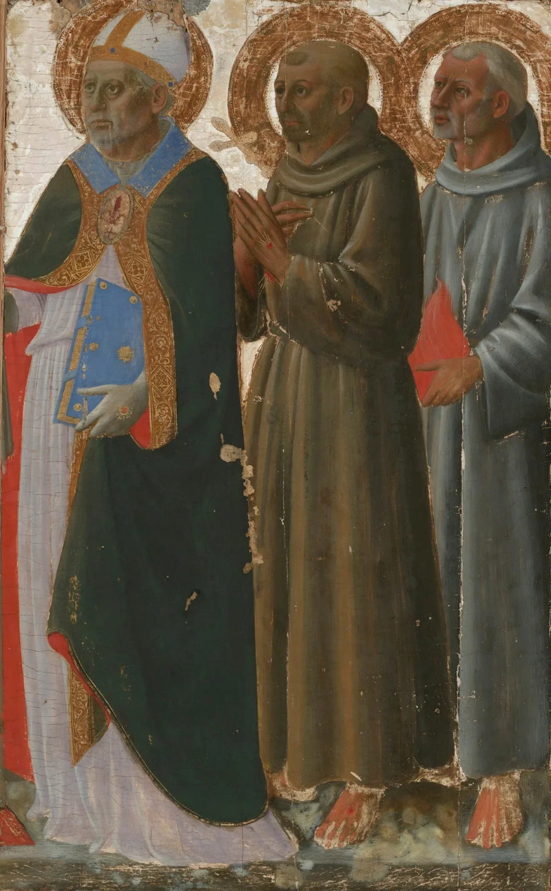 Heiligen Zénobe, François en Antoine van Padua - Zanobi Strozzi