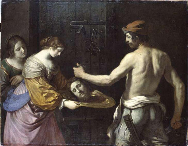 Salomé ontvangt het hoofd van Johannes de Doper - Guercino