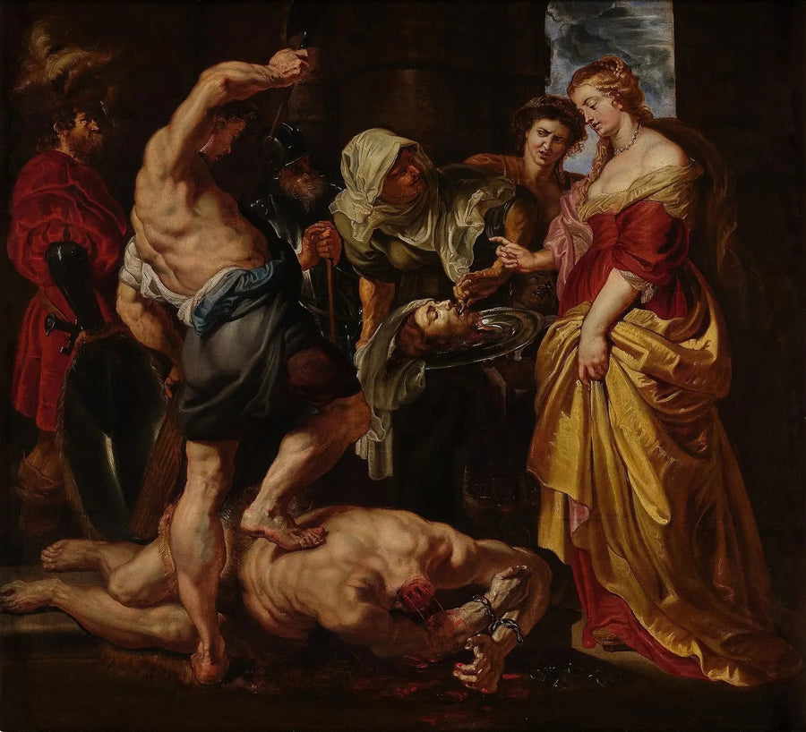Salomé ontvangt het hoofd van Johannes de Doper van de handen van de beul - Peter Paul Rubens