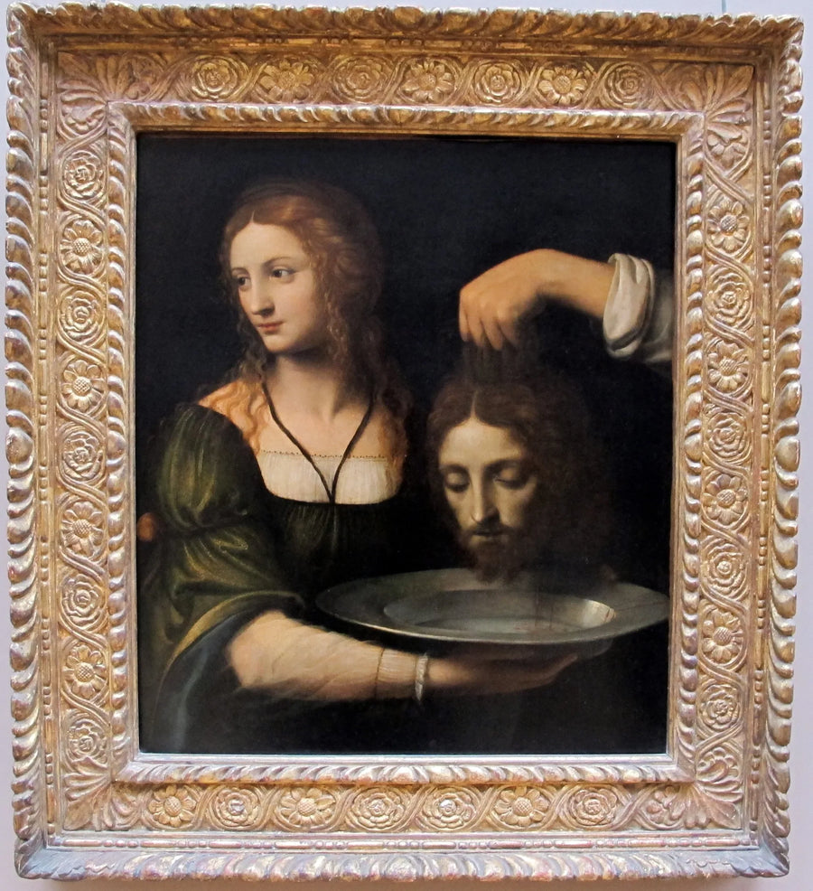Salomé ontvangt het hoofd van Johannes de Doper - Bernardino Luini