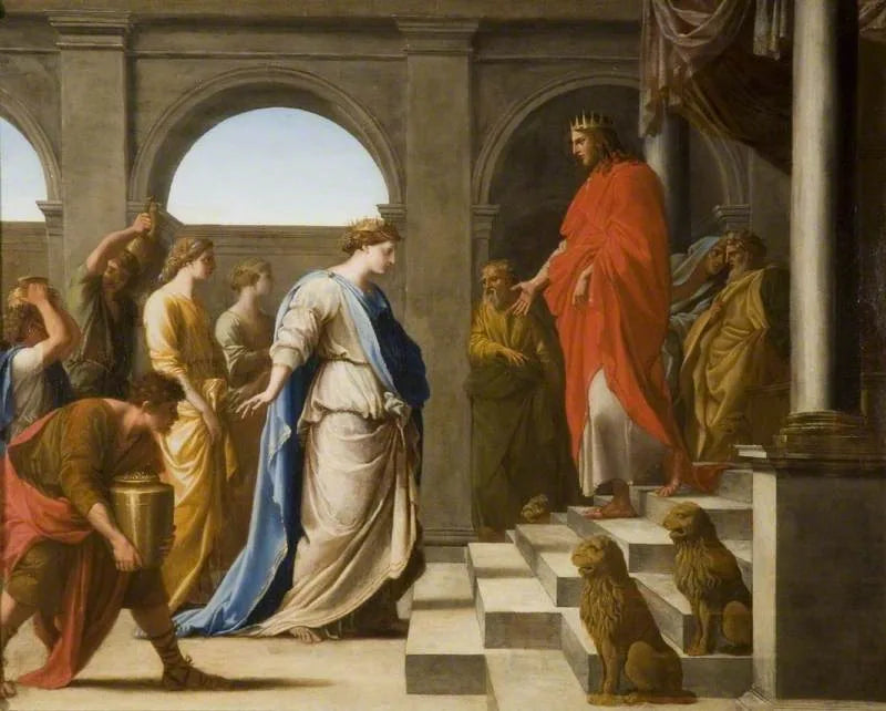 Salomo en de koningin van Sheba - Eustache Le Sueur