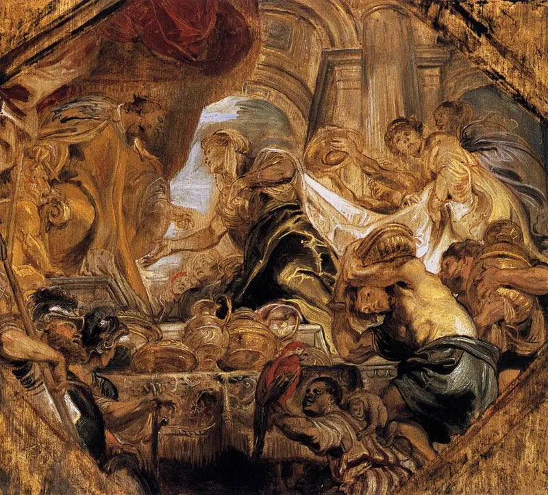 Salomon en de koningin van Sheba - Peter Paul Rubens