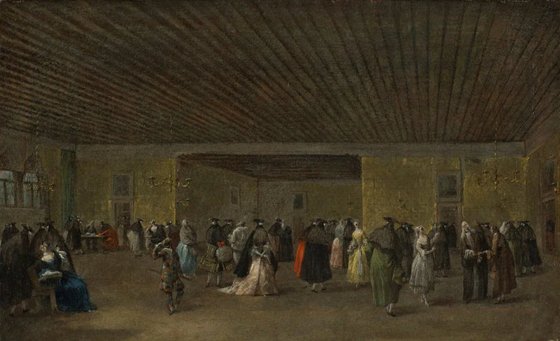 Hoofdzaal van het Ridotto, Venetië - Francesco Guardi