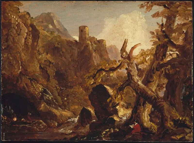 Salvator Rosa die bandieten tekent - Thomas Cole

Source:
Salvator Rosa dessinant des bandits - Thomas Cole