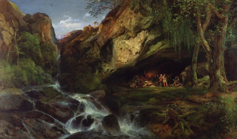 Salvator Rosa die de Bandieten tekent - Thomas Moran

Source:
Salvator Rosa dessinant les Banditti - Thomas Moran