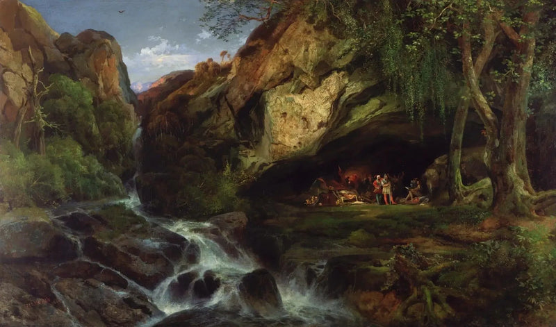 Salvator Rosa die de Bandieten tekent - Thomas Moran

Source:
Salvator Rosa dessinant les Banditti - Thomas Moran