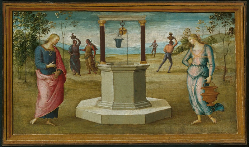 Samaritaine bij de put - Pietro Perugino