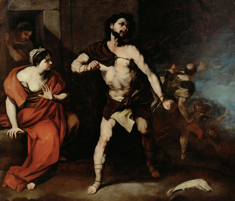 Samson breekt zijn ketenen - Luca Giordano
