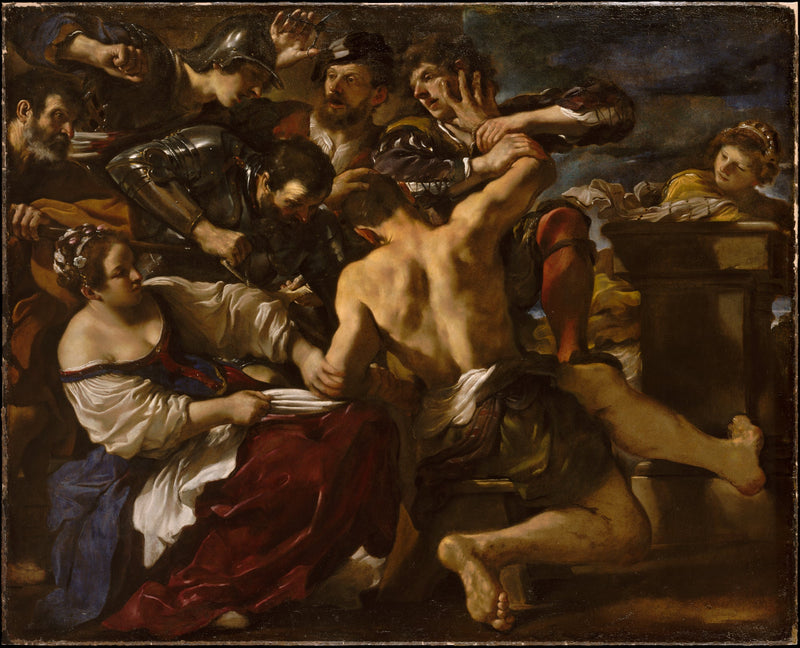 Samson gevangen door de Filistijnen - Guercino