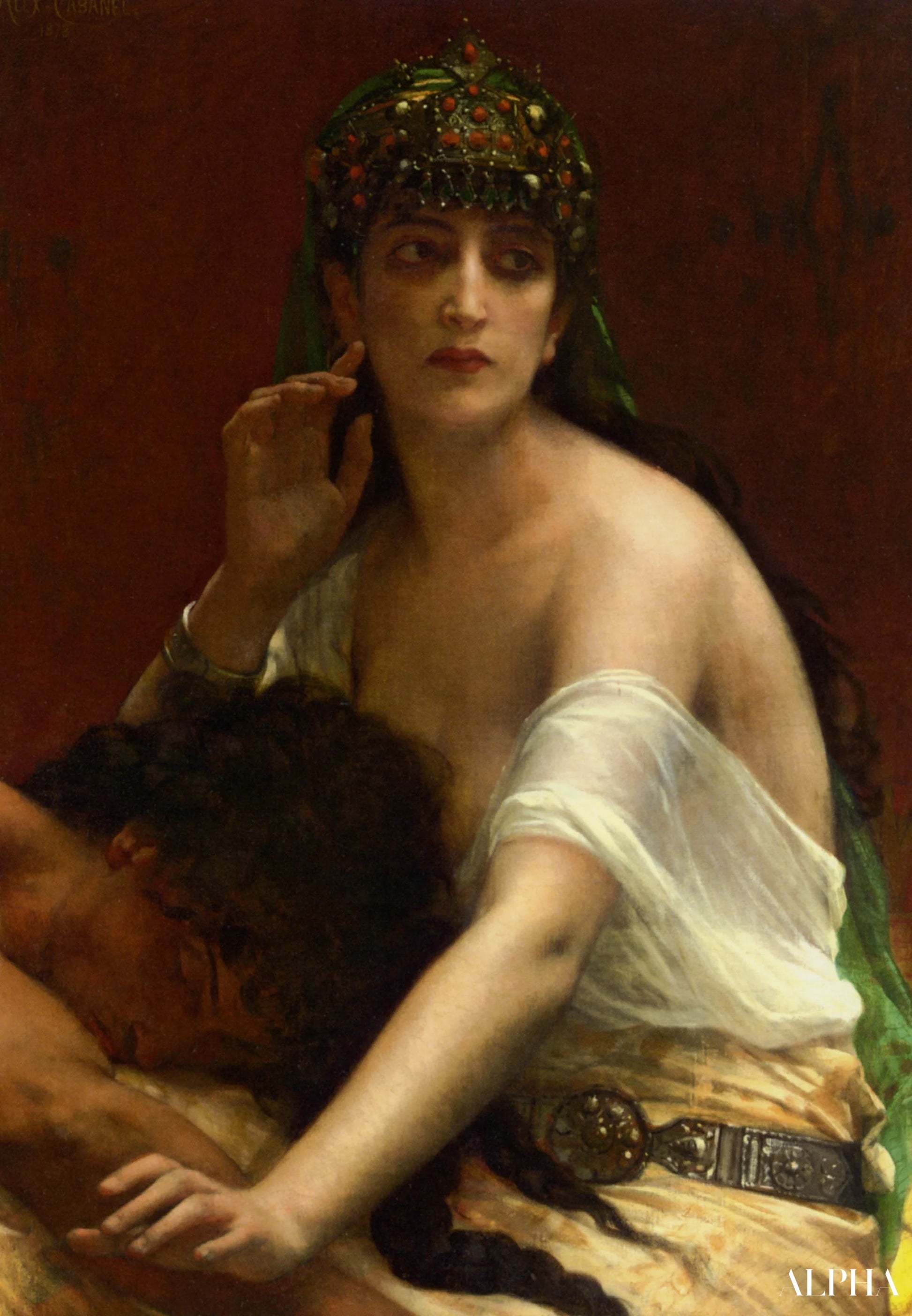 Samson en Delila - Alexandre Cabanel - Reproducties van schilderijen en hoogwaardige schilderijen
