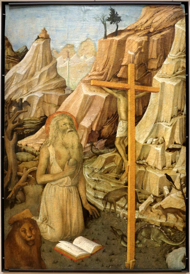 San Girloamo in de woestijn - Iacopo Bellini