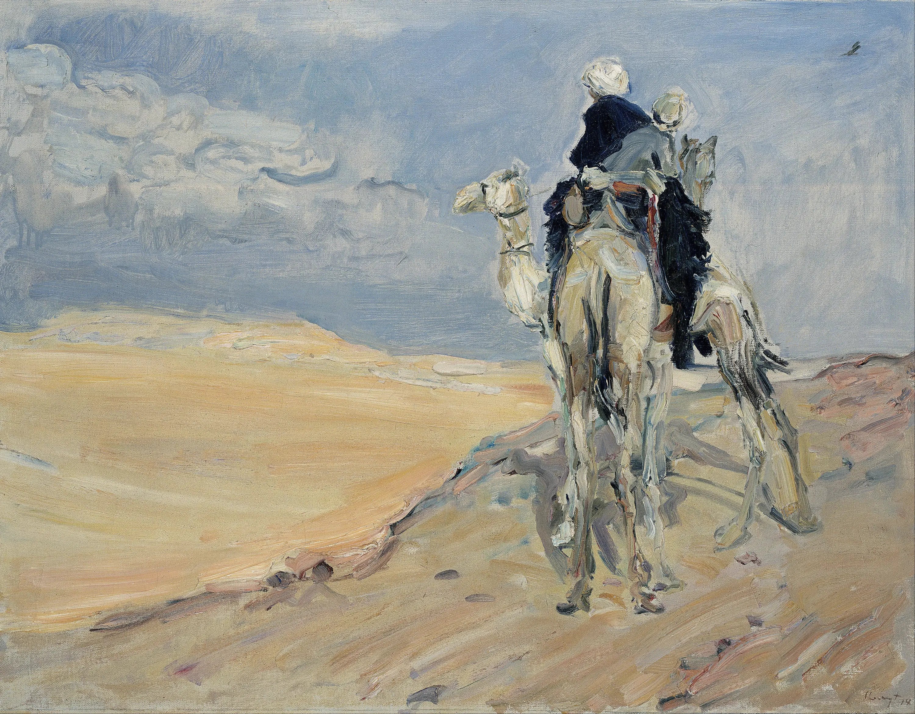 Sandstorm in the Libyan Desert - Max Slevogt image 1 tableau peint à l’huile sur toile