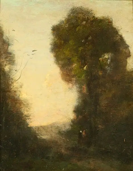 Sans titre (Paysage) - Jean-Baptiste Camille Corot image 1 tableau peint à l’huile sur toile