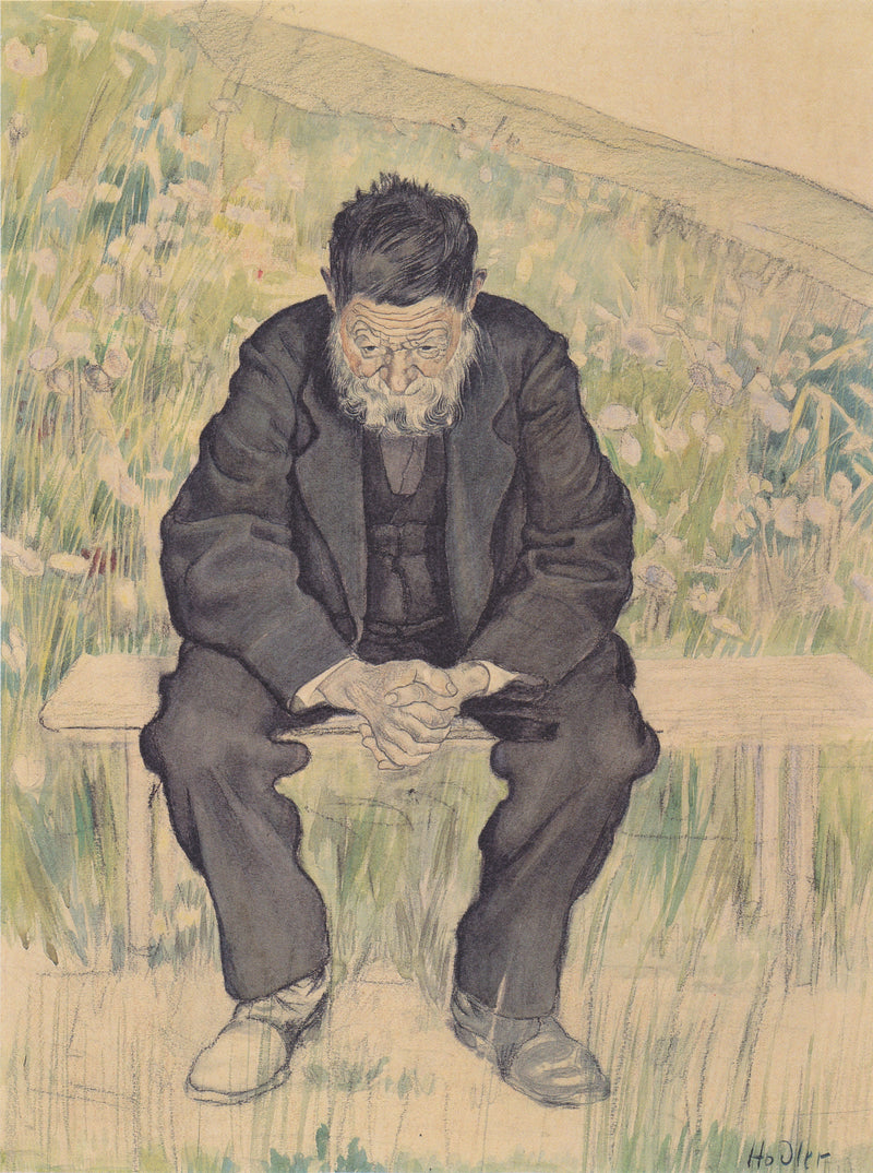Zonder werk - Ferdinand Hodler