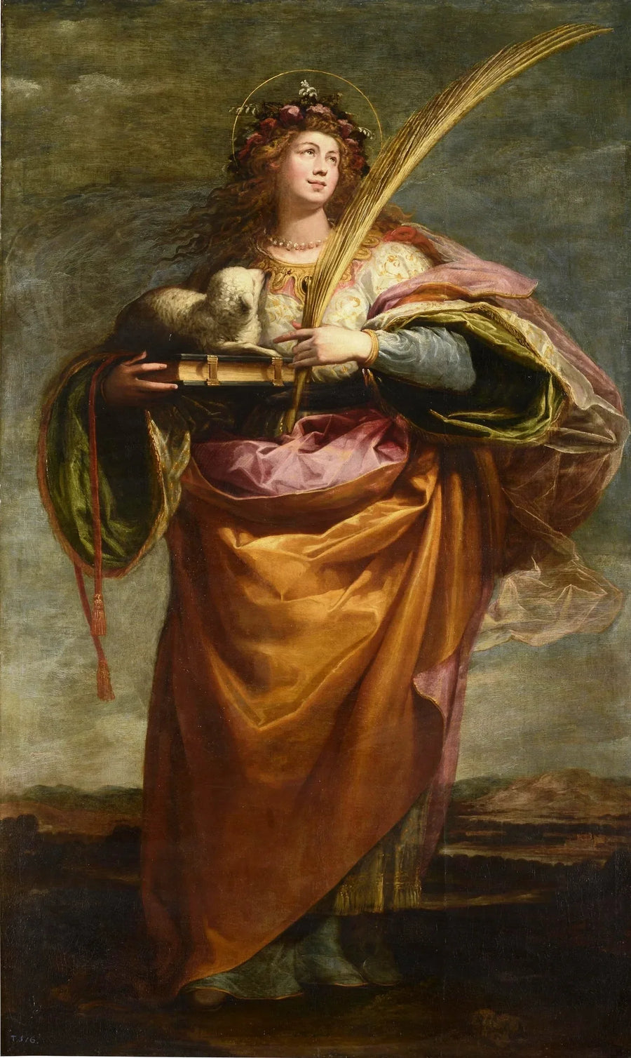 Santa Inés - Vincenzo Carducci image 1 reproduction de peinture à l’huile