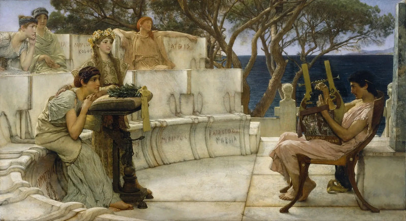 Sappho en Alcée - Lawrence Alma-Tadema
