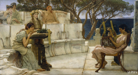 Sappho et Alcée - Lawrence Alma-Tadema Reproductions de tableaux à la peinture à l’huile