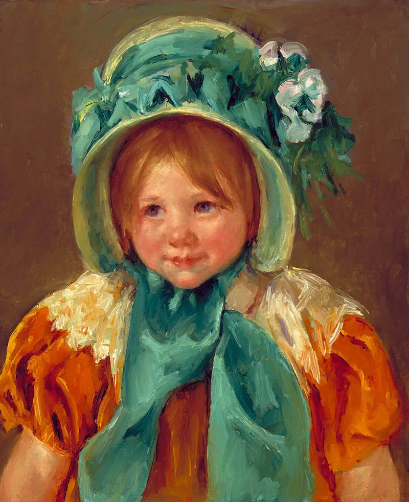 Sara met de groene muts - Mary Cassatt