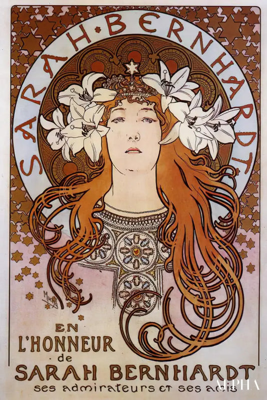 Sarah bernhardt - Mucha - Reproductions de tableaux et peintures haut de gamme