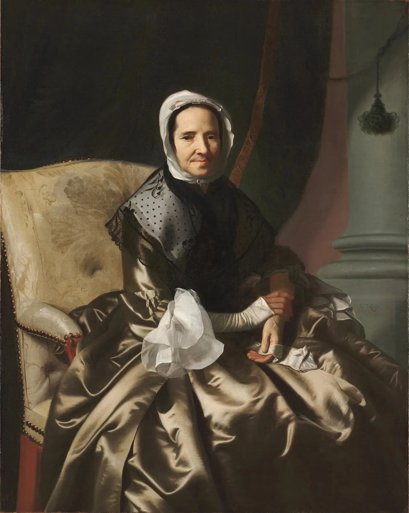 Sarah Morecock Boylston (Mme Thomas Boylston) (1696-1774) - John Singleton Copley

Source:
Sarah Morecock Boylston (Mme Thomas Boylston) (1696-1774) - John Singleton Copley