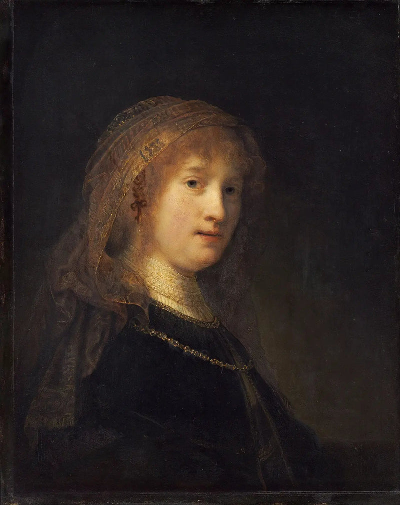 Saskia van Uylenburgh, de echtgenote van de kunstenaar - Rembrandt