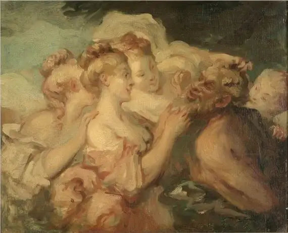Satire en Bacchantes - Jean-Honoré Fragonard