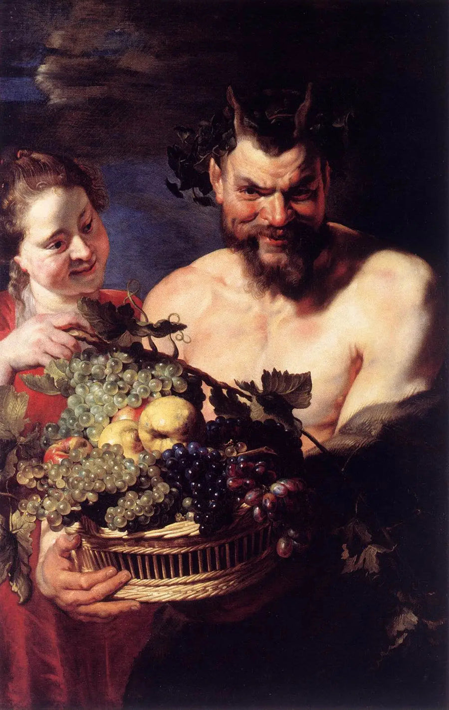 Satire en dochter - Peter Paul Rubens