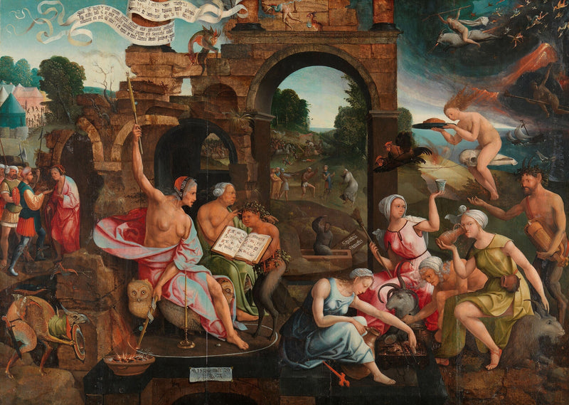 Saül en de tovenares van Endor - Jacob Cornelisz van Oostsanen