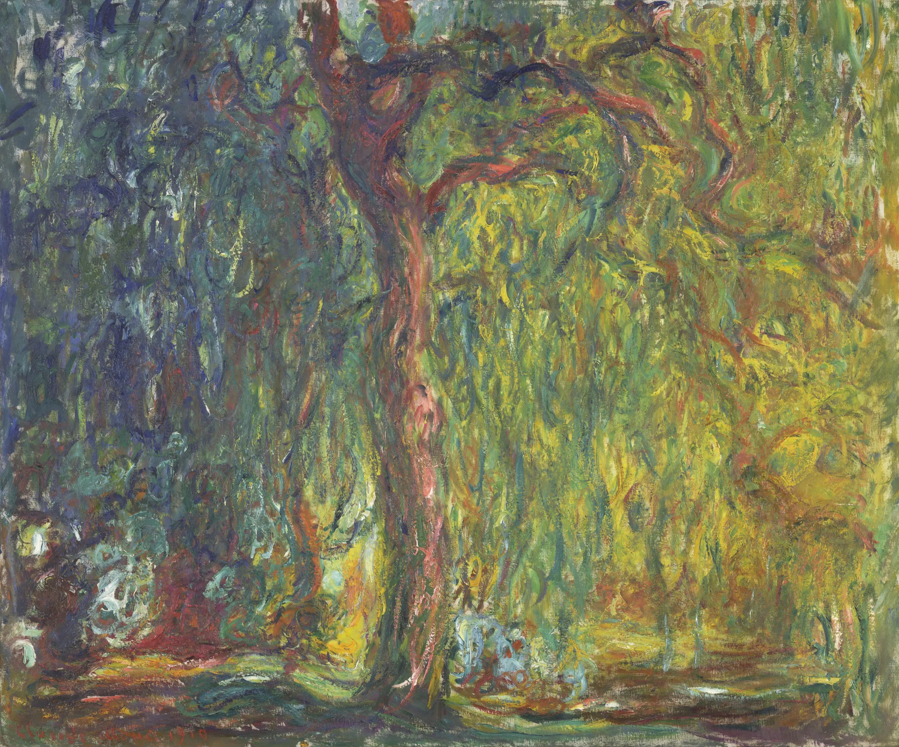 Reproduction du tableau « Saule pleureur - Claude Monet » par Alpha Reproduction en peinture à l’huile