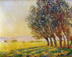 Wilgen bij zonsondergang W1242 - Claude Monet