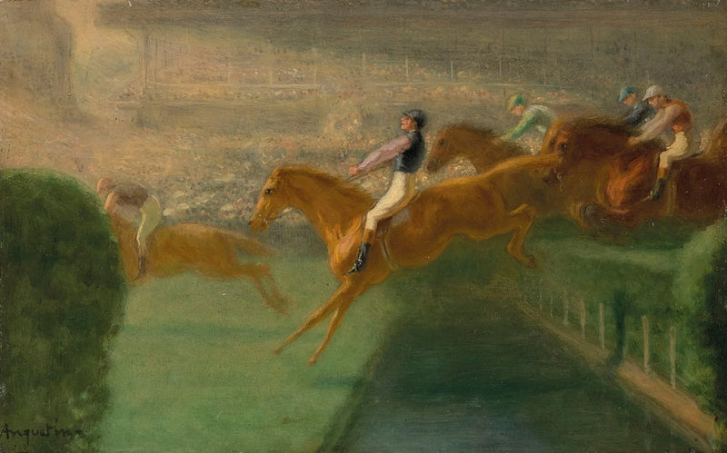 Springen over hindernissen - Louis Anquetin