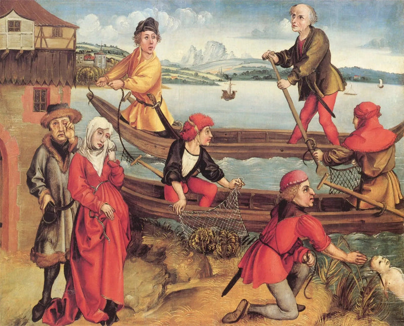 Wonderbaarlijke redding van de verdronken jongen uit Bregenz - Albrecht Dürer