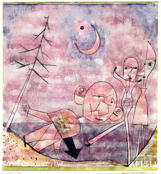 Scène au bord de l'eau - Paul Klee - Reproductions de tableaux et peintures haut de gamme