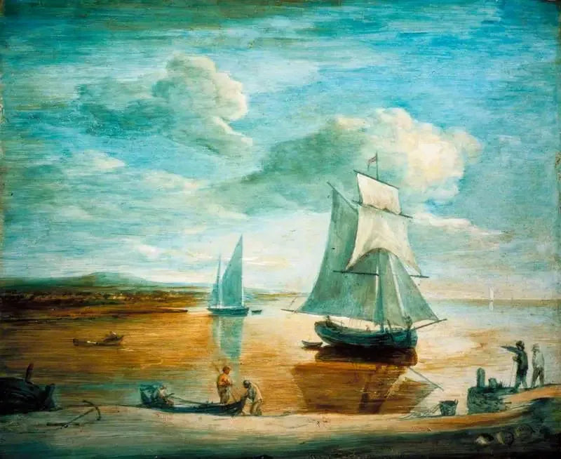 Kustscène met zeil- en roeiboten en personen aan de oever - Thomas Gainsborough

Source:
Scène côtière avec des bateaux à voile et à rames et des personnages sur le rivage - Thomas Gainsborough