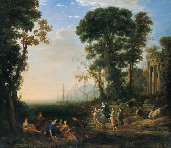 Kustscène met Europa en de stier - Claude Lorrain
