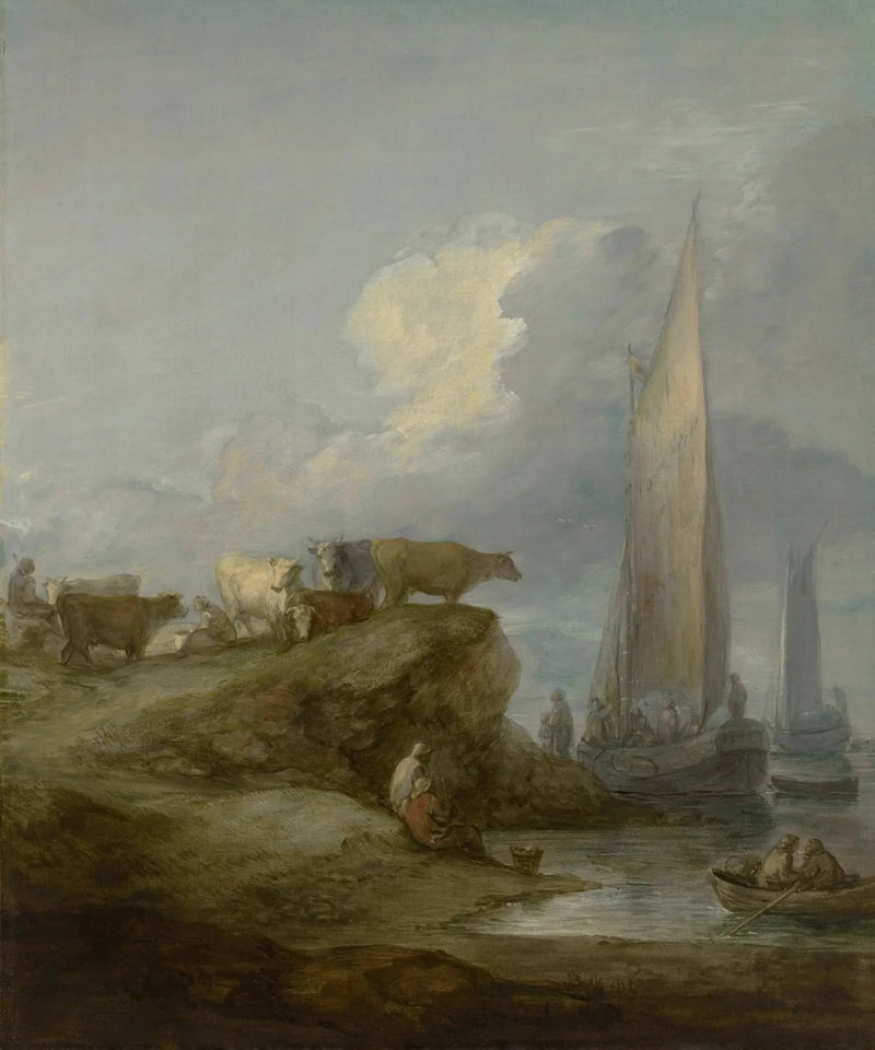 Kustlandschap met schepen en vee - Thomas Gainsborough

Source:
Scène côtière avec navires et bétail - Thomas Gainsborough