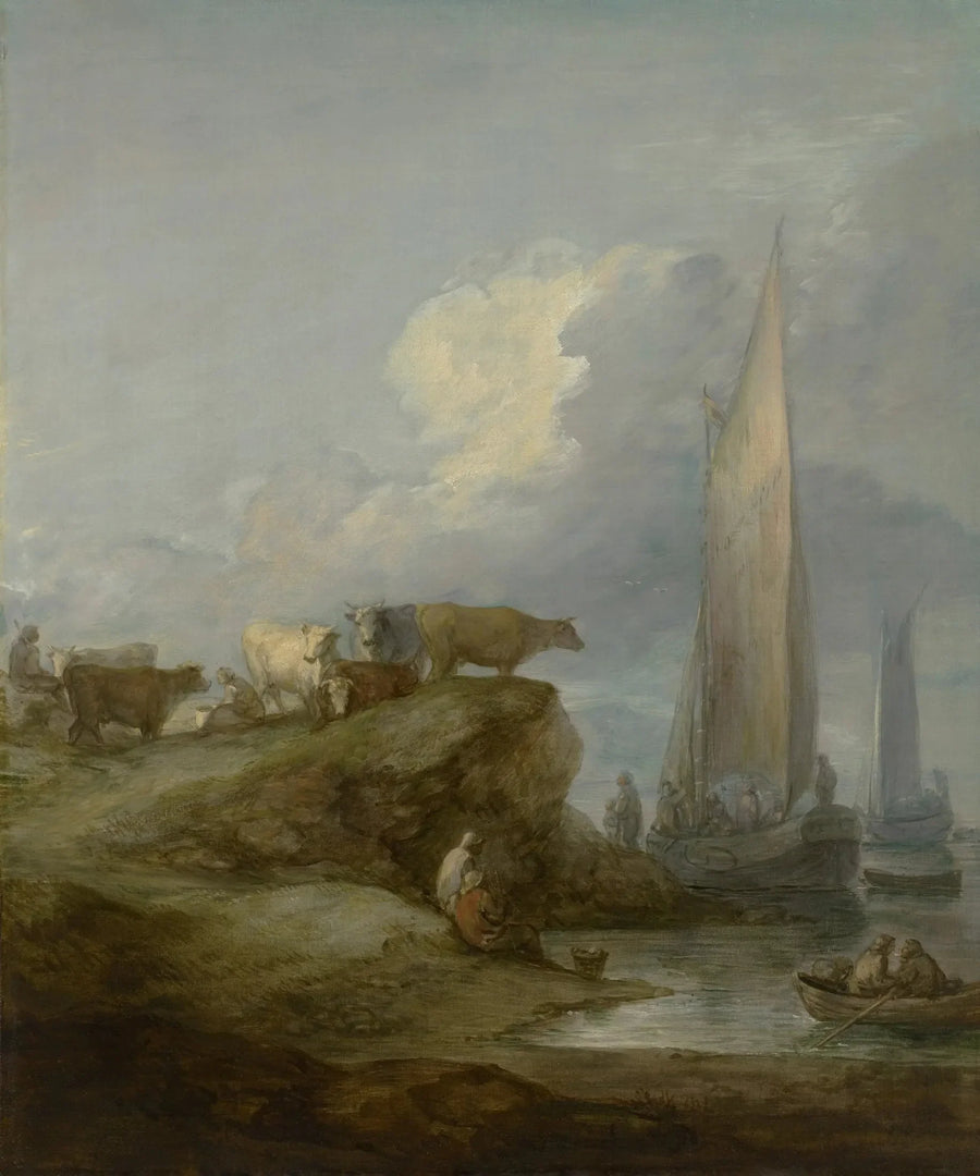 Kustlandschap met schepen en vee - Thomas Gainsborough

Source:
Scène côtière avec navires et bétail - Thomas Gainsborough
