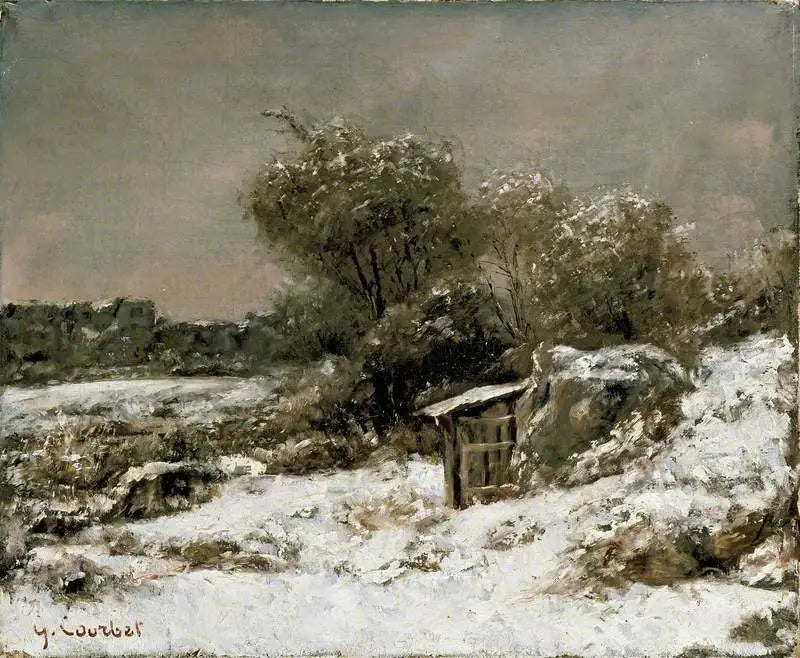 Winter scène - Gustave Courbet