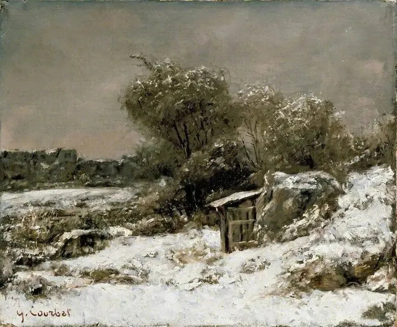 Winter scène - Gustave Courbet