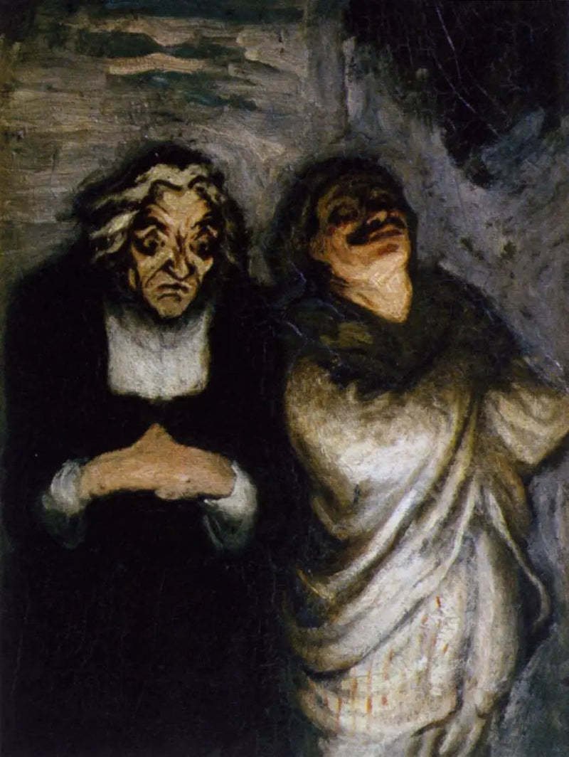 Comedie scène - Honoré Daumier