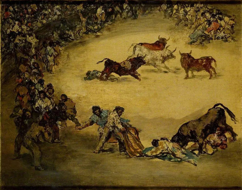 Stierenvecht scène: Diversión de España - Francisco de Goya