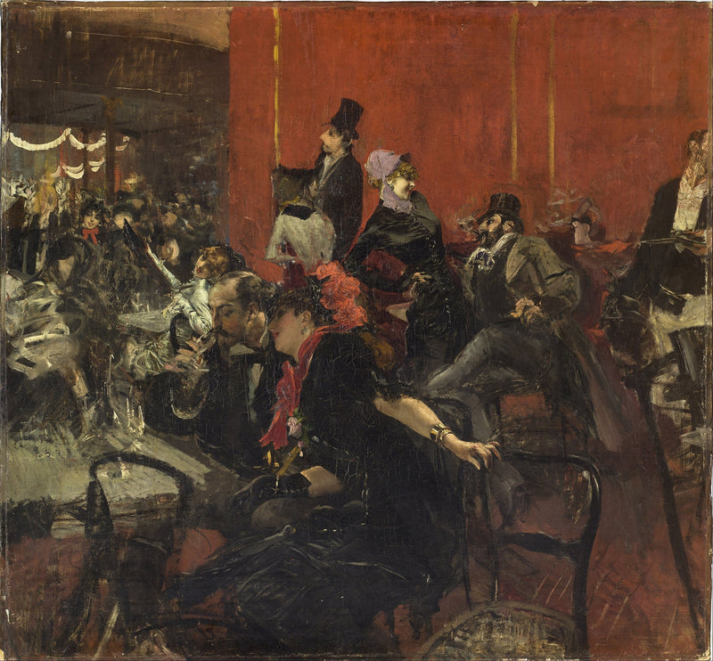 Feestscène in de Moulin-Rouge - Giovanni Boldini