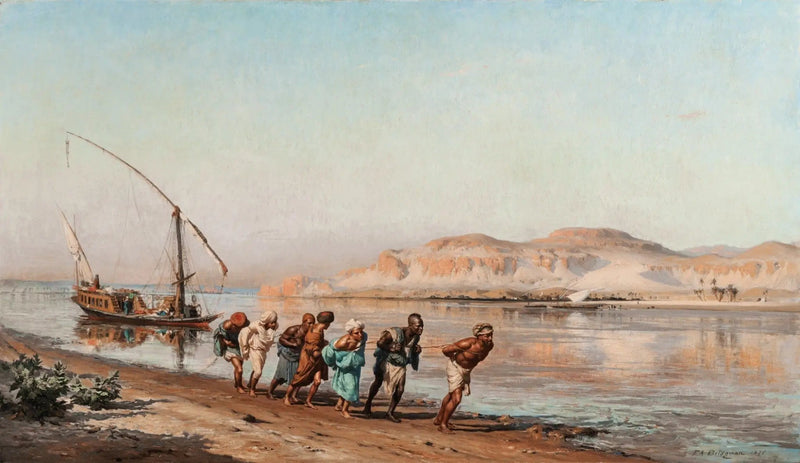 Hijs scène op de Nijl - Frederick Arthur Bridgman

Source:
Scène de halage sur le Nil - Frederick Arthur Bridgman